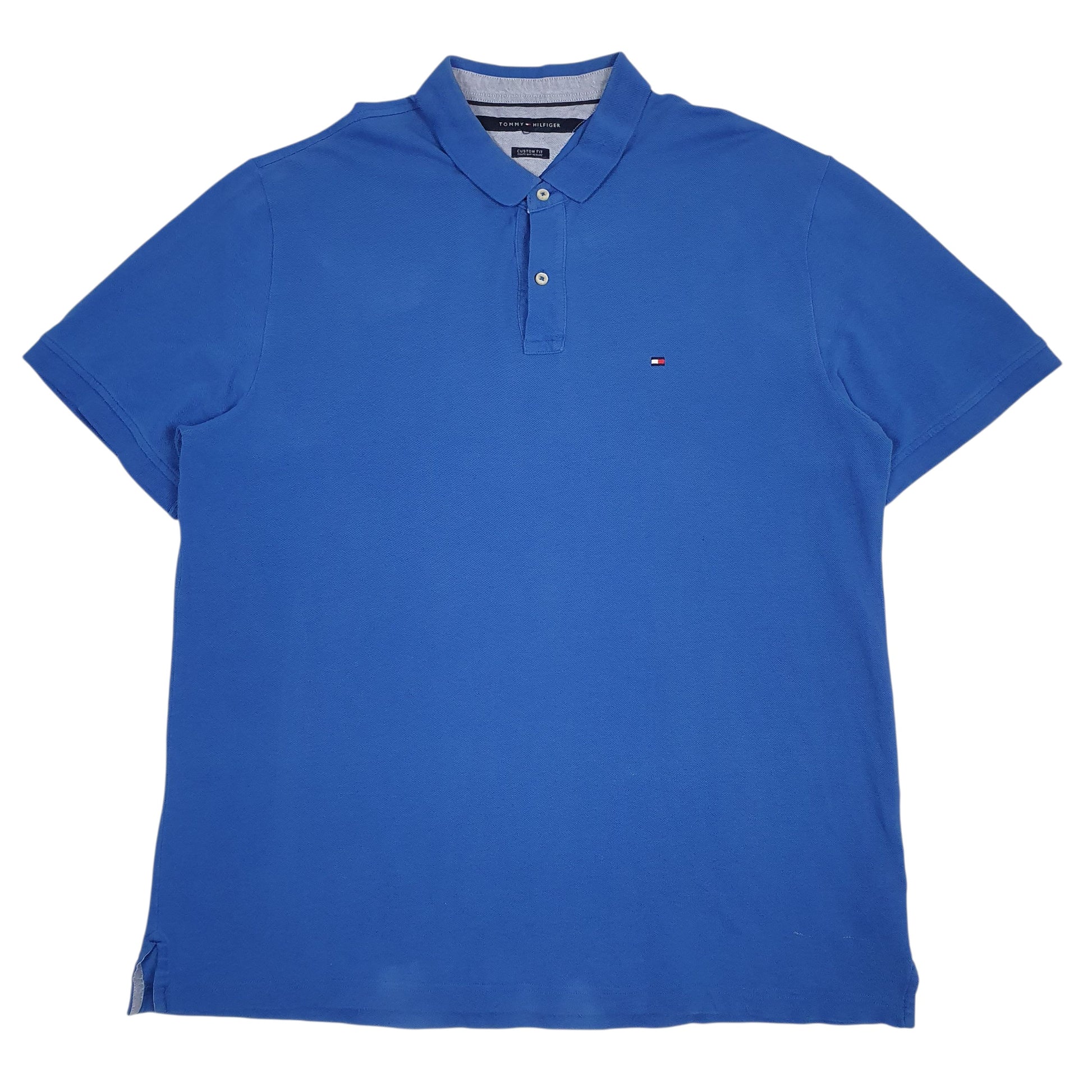 Mens Blue Tommy Hilfiger  Short Sleeve Polo Shirt