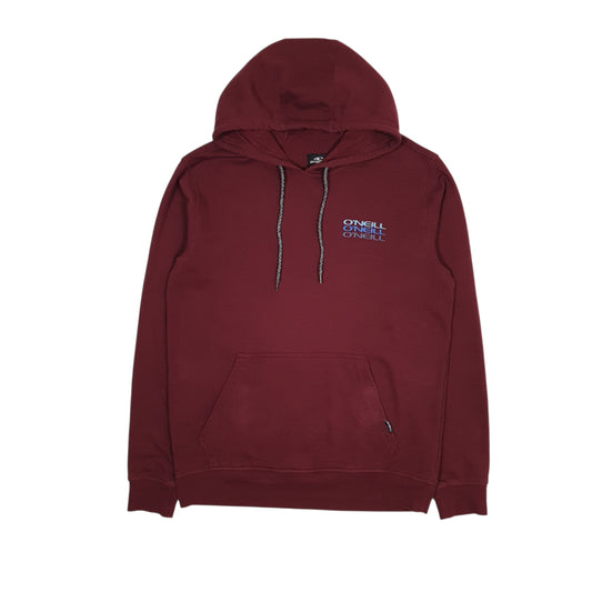 Mens Burgundy ONeill  Hoodie Jumper