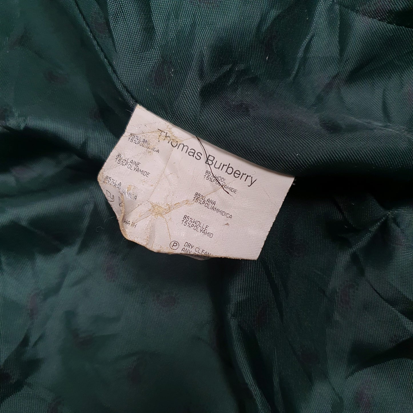 Mens Black Burberry Longline Overcoat  Coat