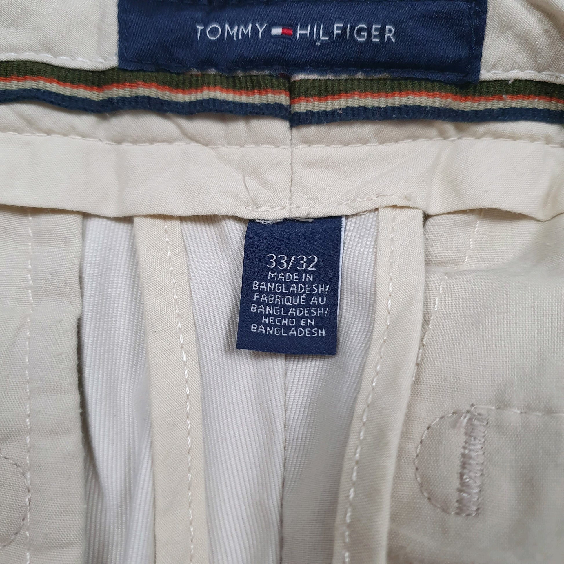 Mens Cream Tommy Hilfiger   Trousers