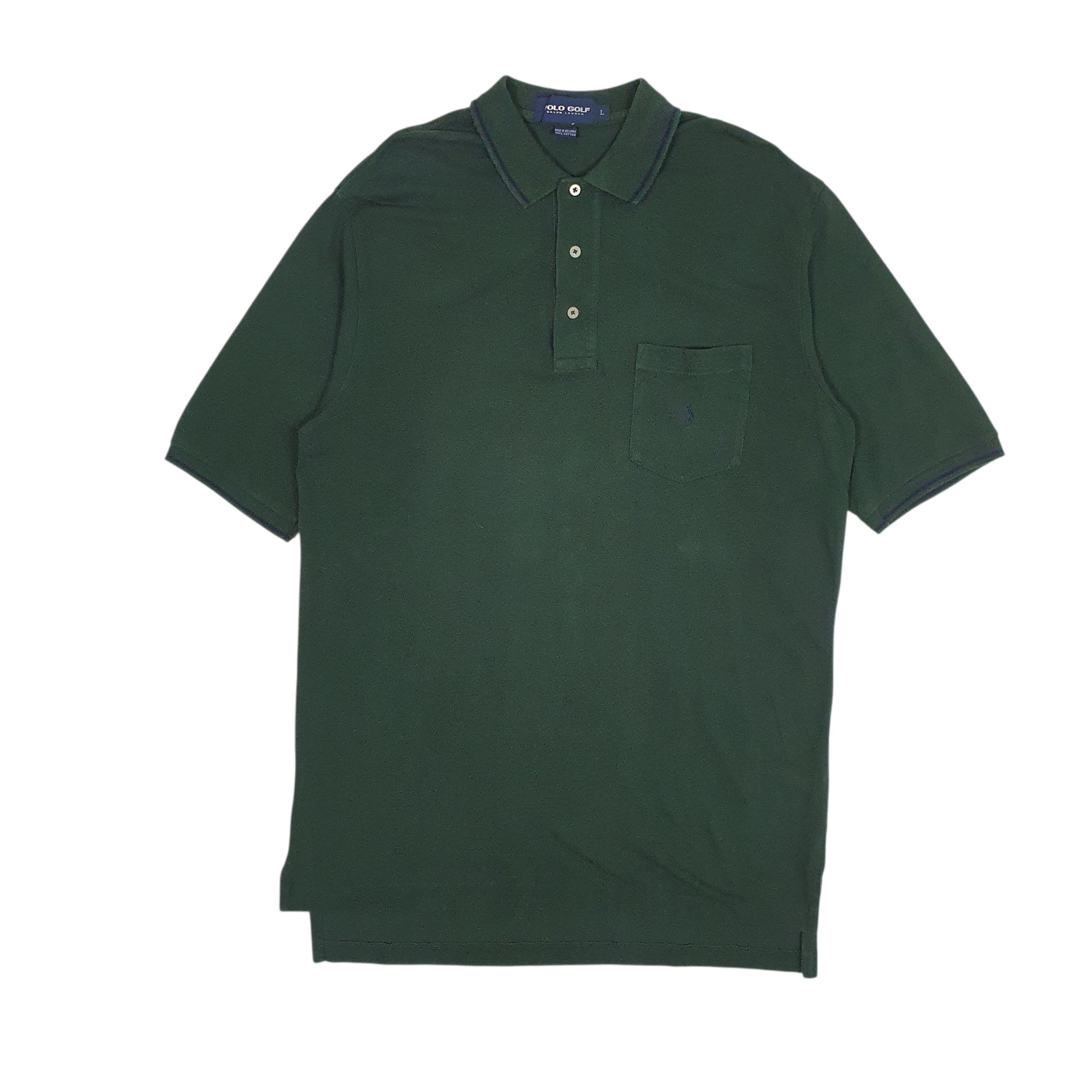 Mens Green Polo Ralph Lauren Golf Short Sleeve Polo Shirt