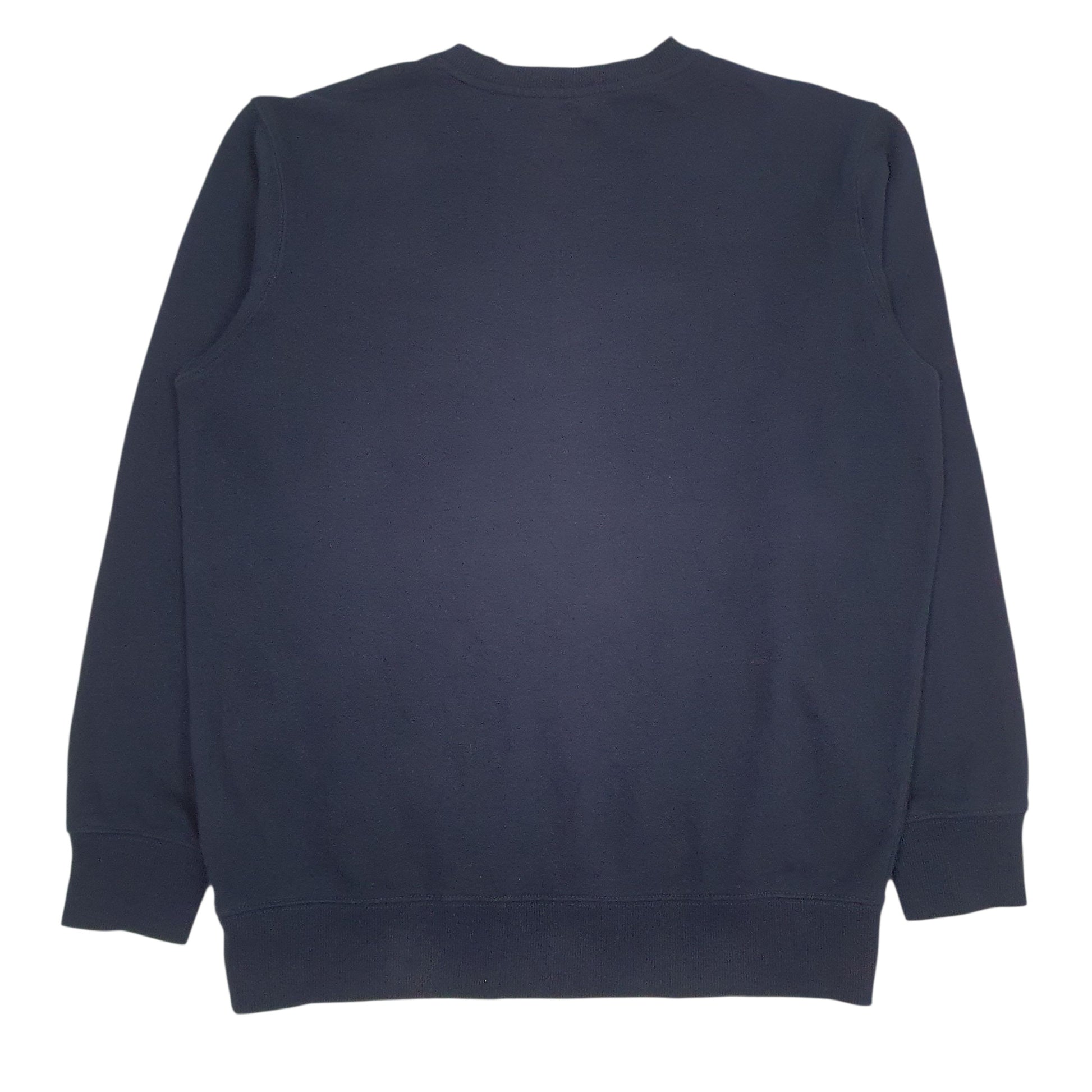 Mens Navy Fila Spellout Crewneck Jumper