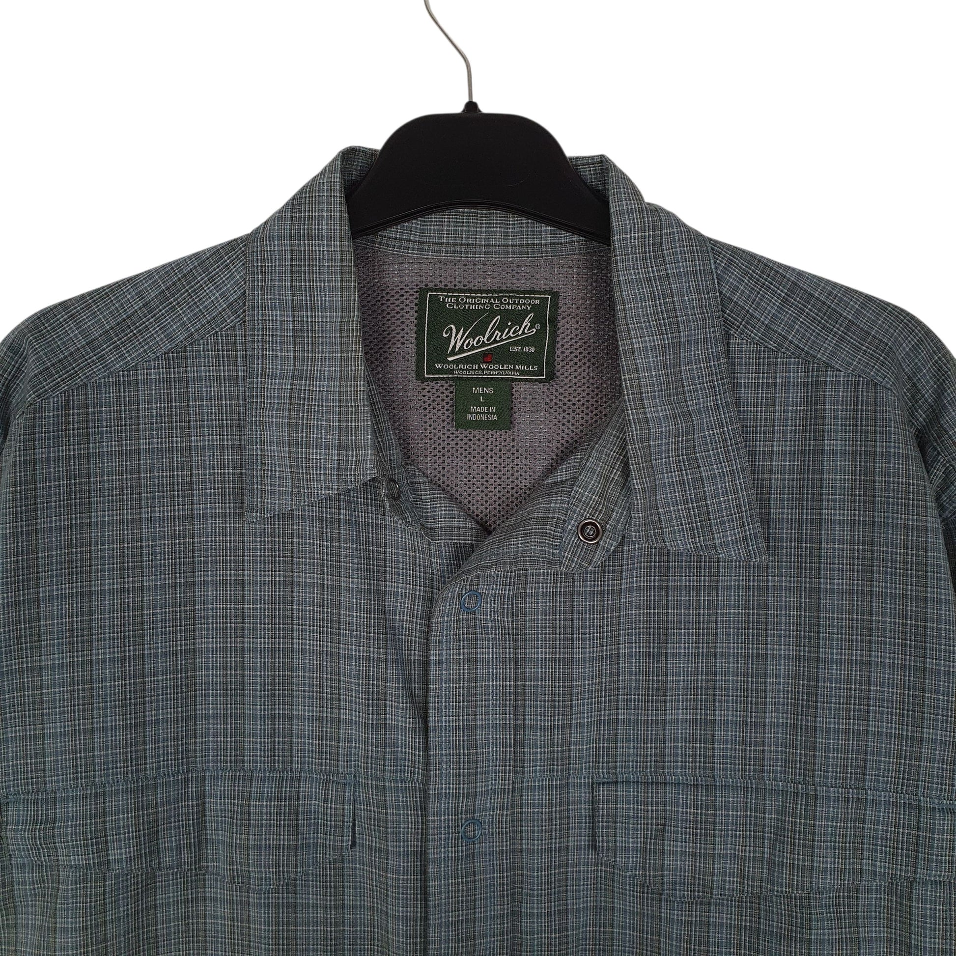 Mens Blue Woolrich   Shirt