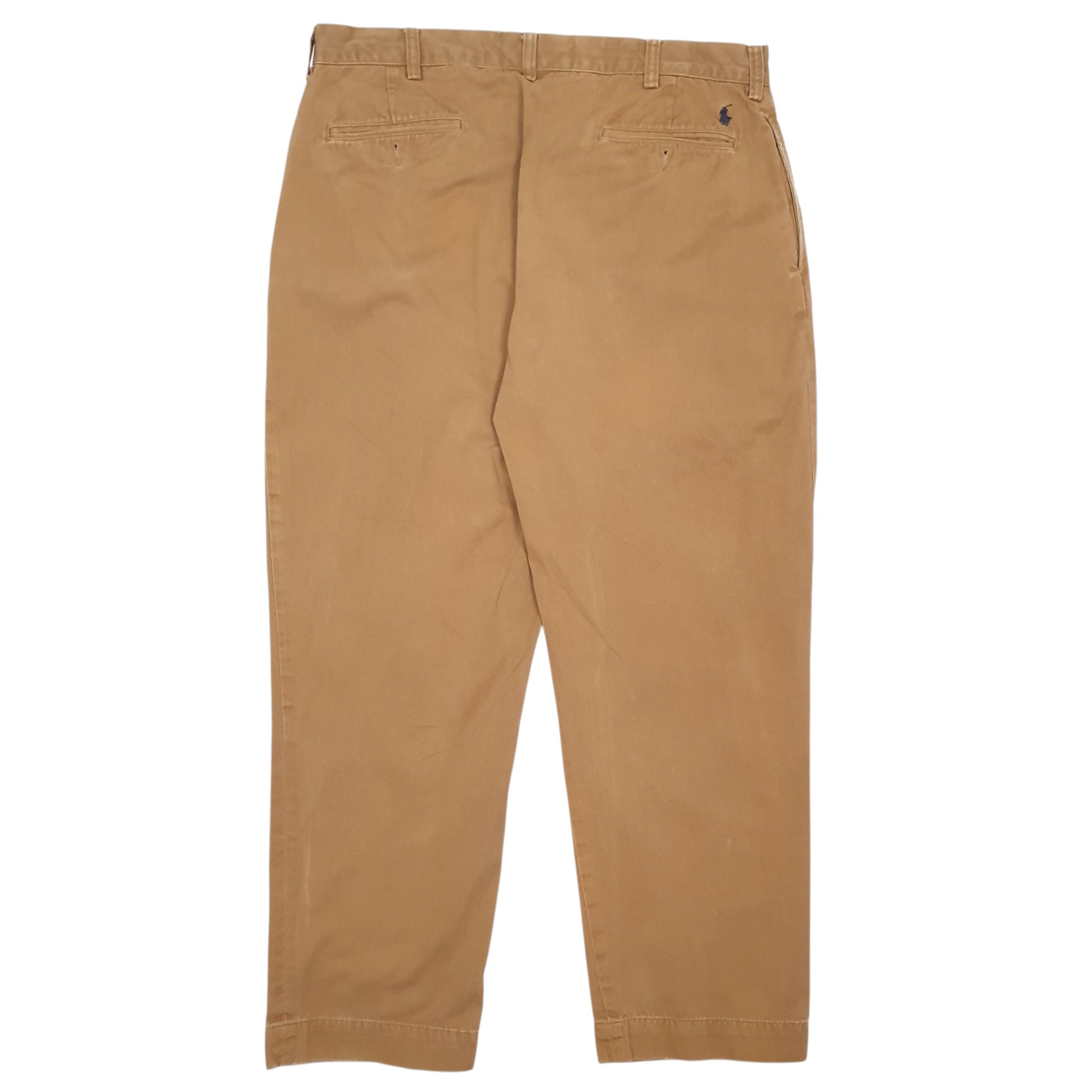 Mens Brown Polo Ralph Lauren Ethan Pant Pleated  Trousers