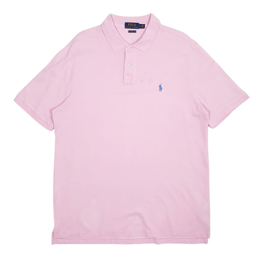 Mens Pink Polo Ralph Lauren Classic Fit Short Sleeve Polo Shirt