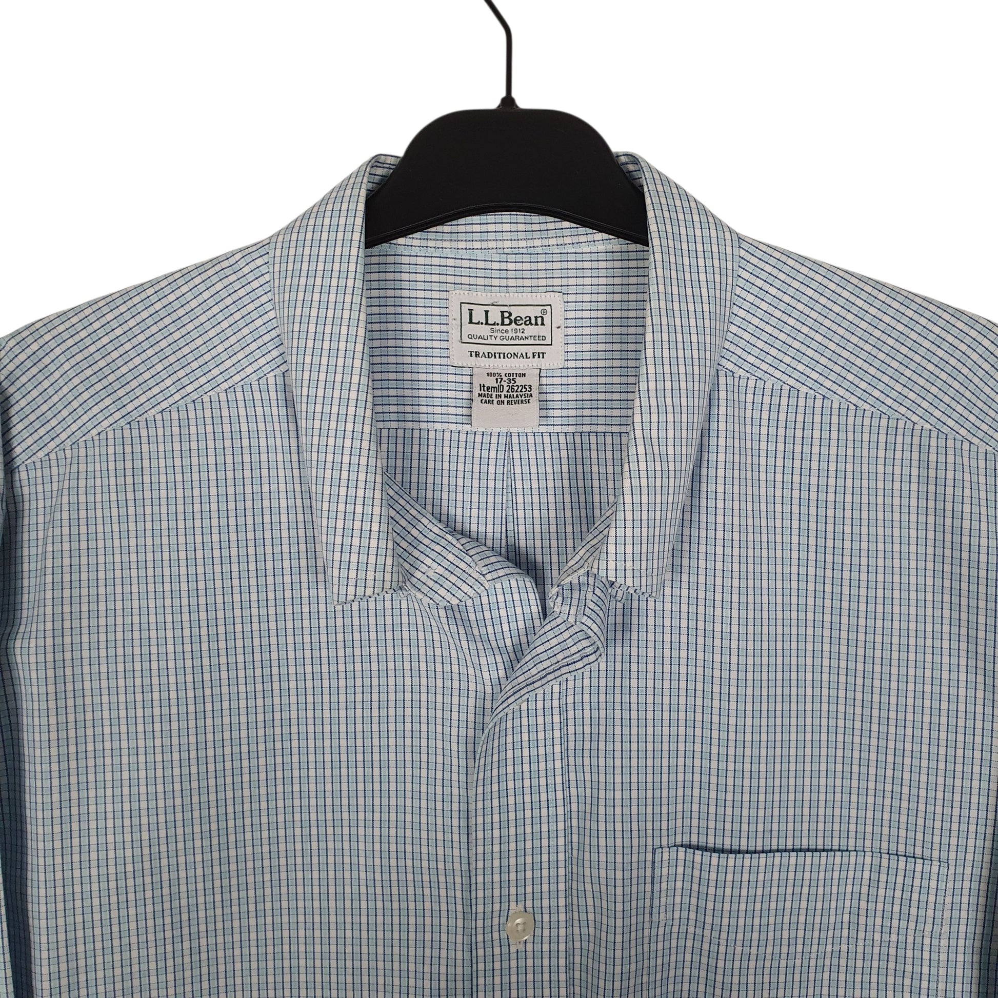 Mens Blue L.L.Bean   Shirt