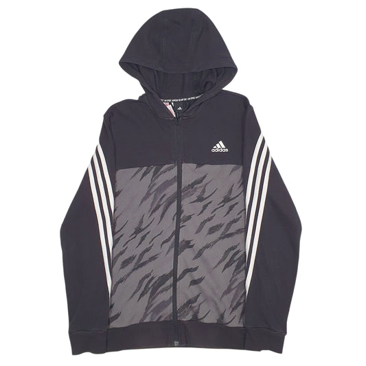 Womens Black Adidas  Full Zip Jumper