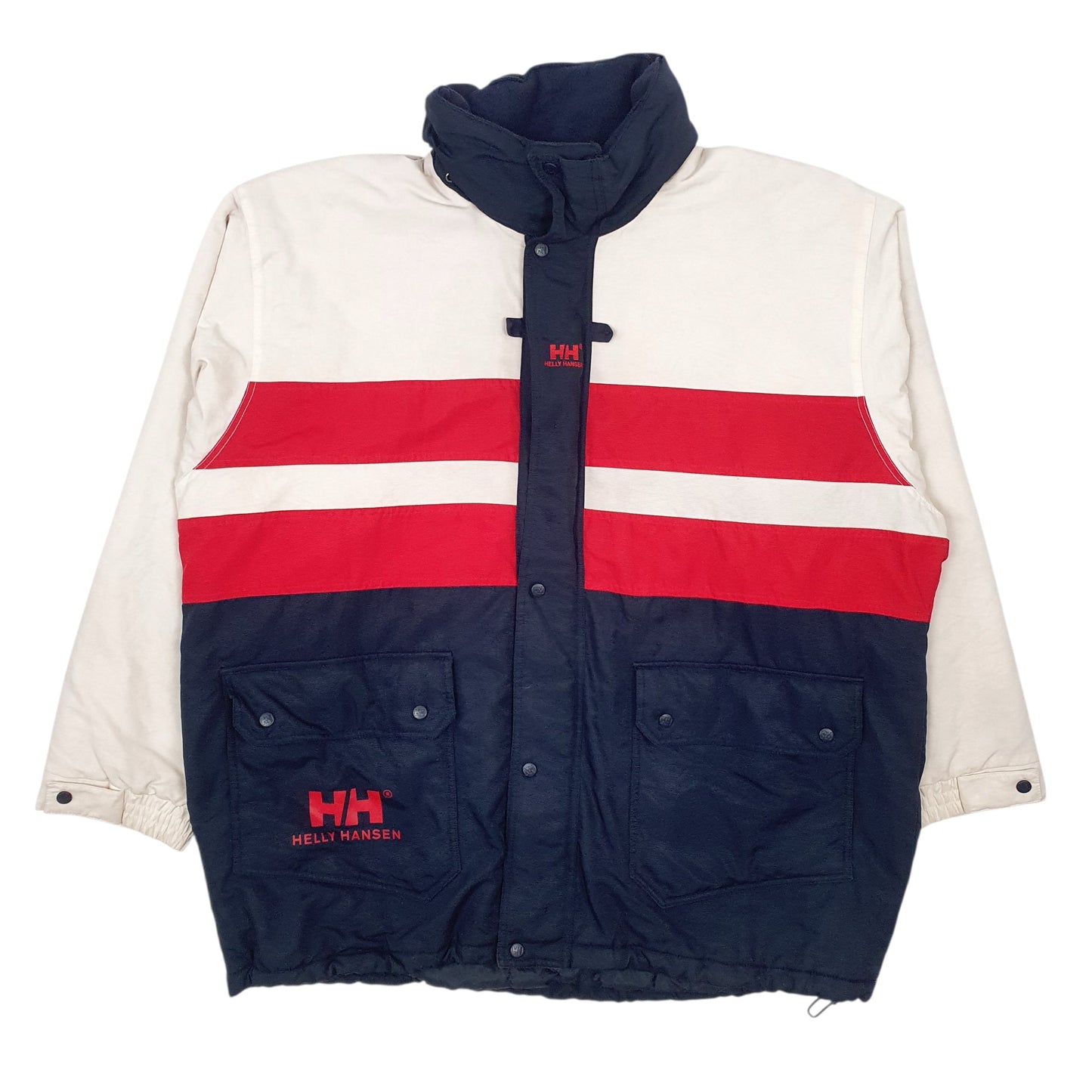 Mens Navy Hello Hansen  Full Zip Coat