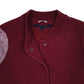 Womens Burgundy Tommy Hilfiger Varsity Cardigan Jumper