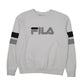 Womens White Fila  Crewneck Jumper