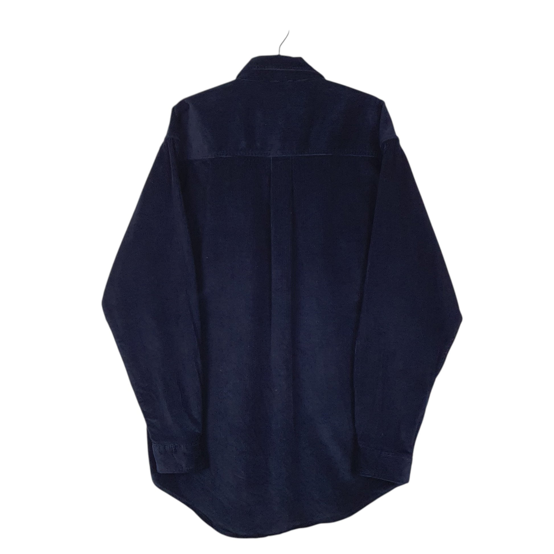 Mens Navy Wrangler Rugged Wear Corduroy  Shirt