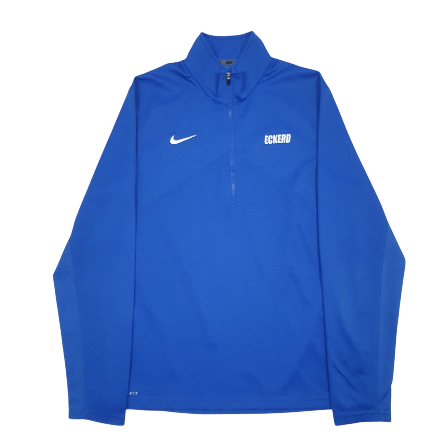 Mens Blue Nike Dri-Fit Active Wear Quarter Zip Jumper