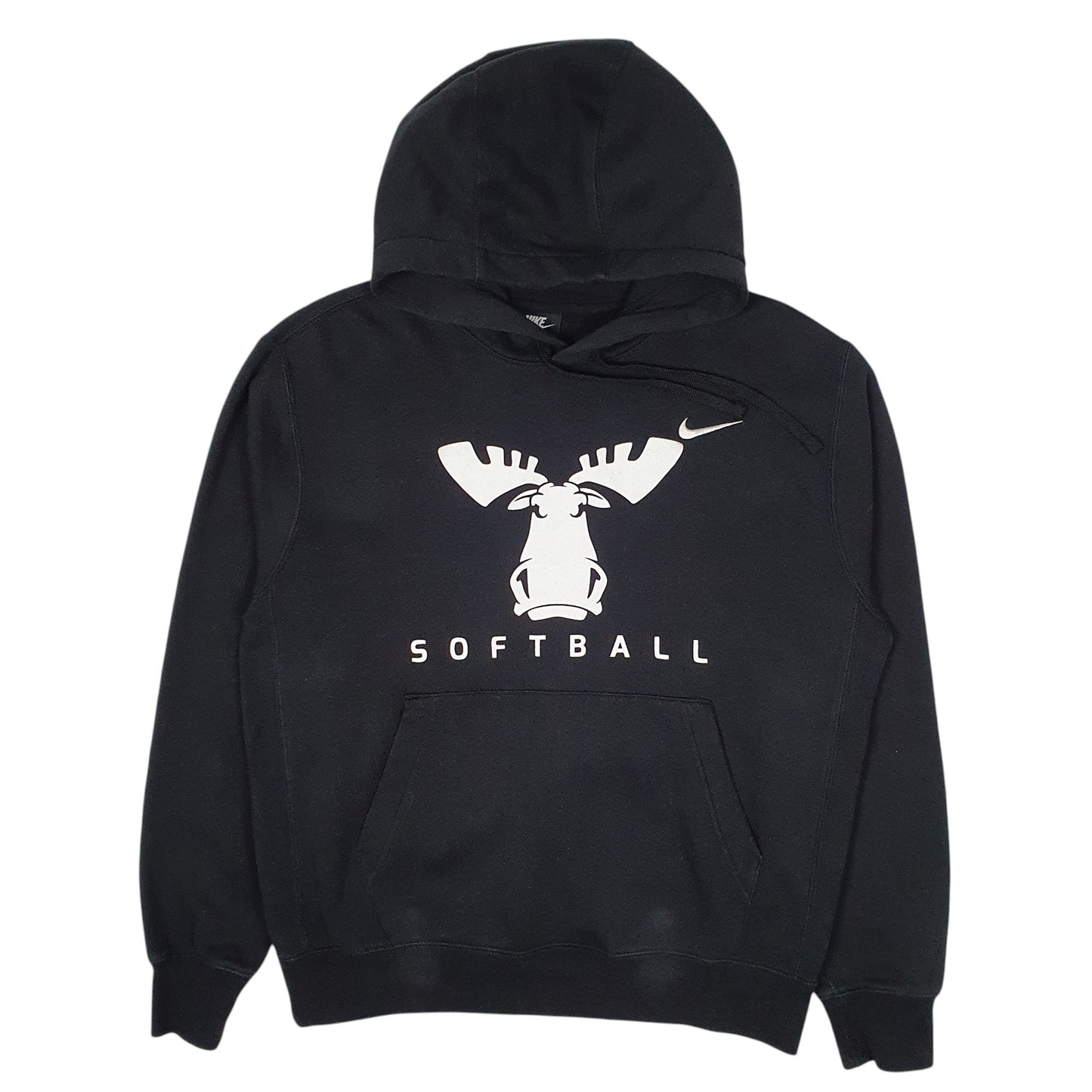 Mens Black Nike Moose Softball Hoodie Jumper