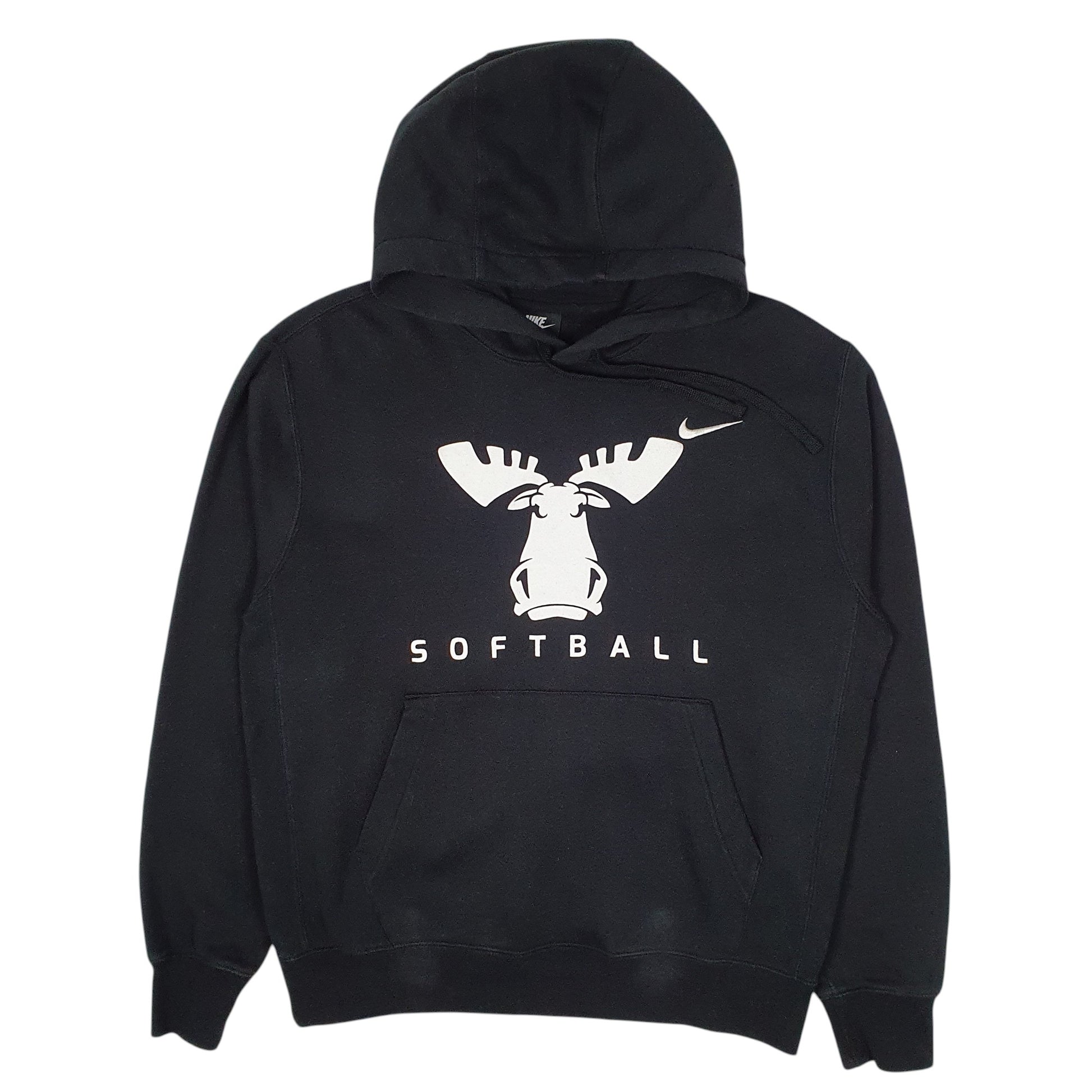 Mens Black Nike Moose Softball Hoodie Jumper