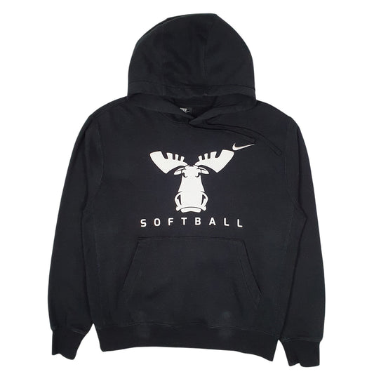 Mens Black Nike Moose Softball Hoodie Jumper