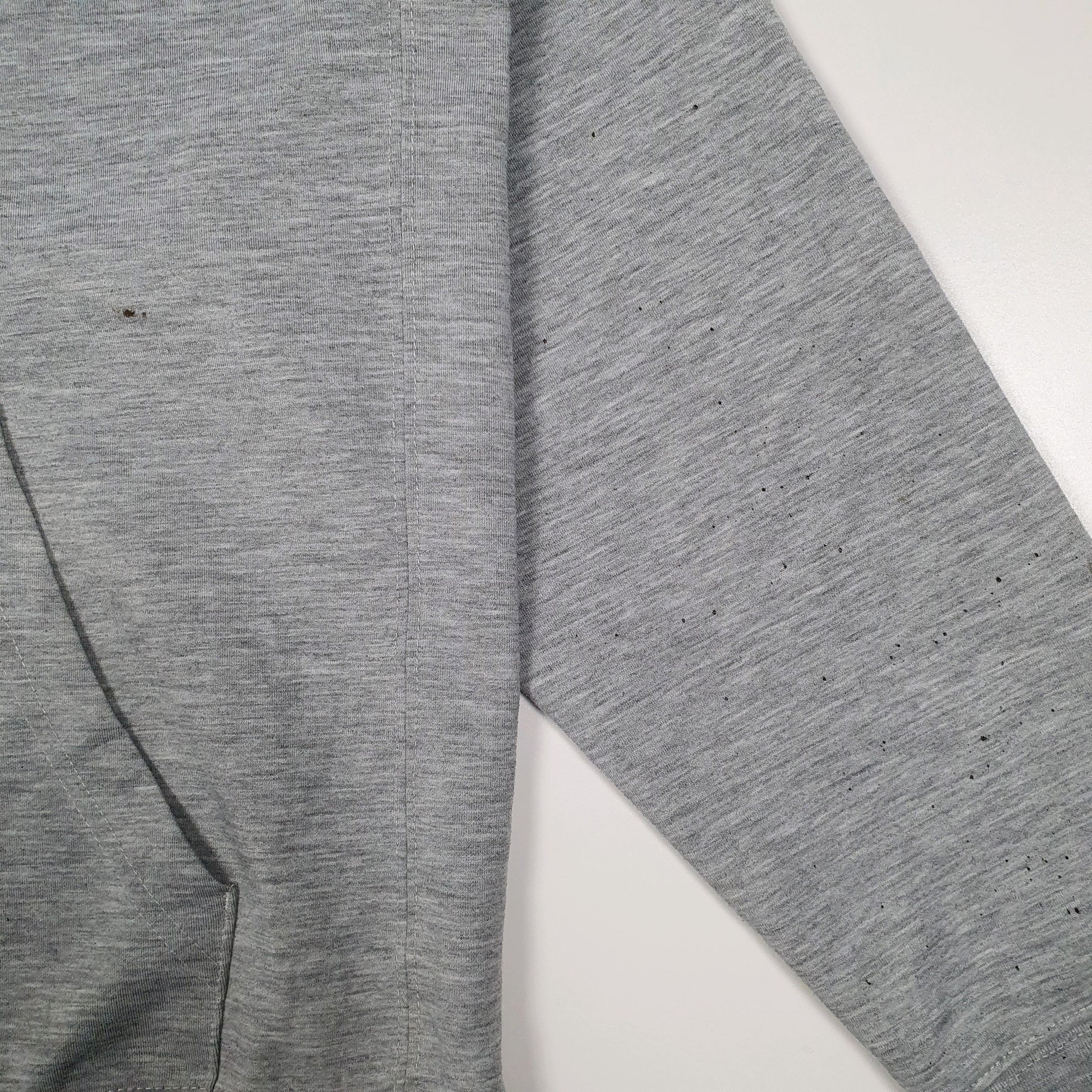 Mens Grey Fila Lightweight Hoodie Jumper