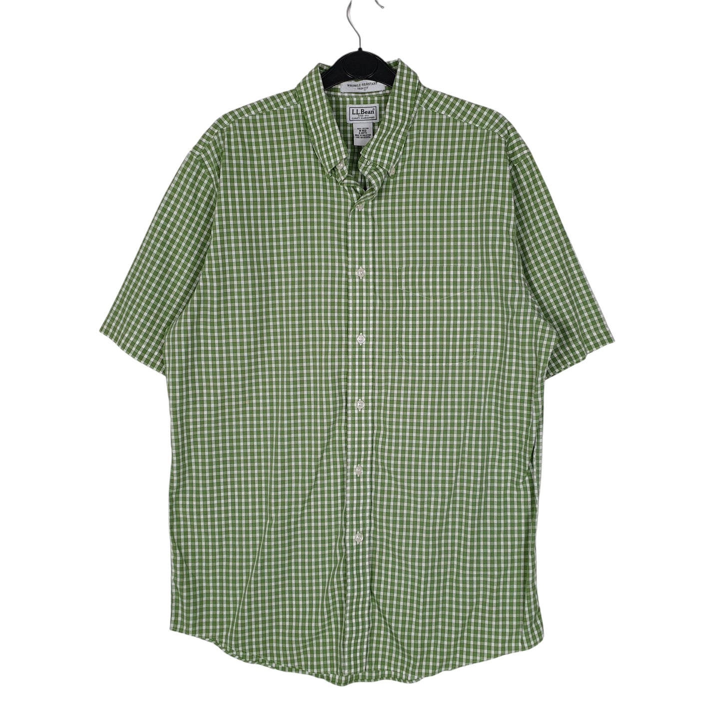 Mens Green L.L.Bean  Short Sleeve Shirt