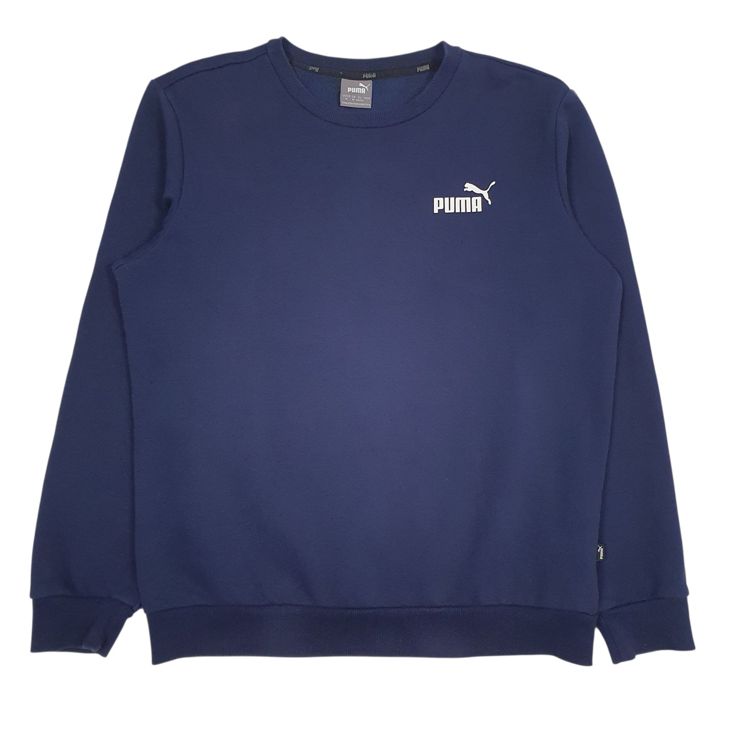 Mens Navy Puma  Crewneck Jumper