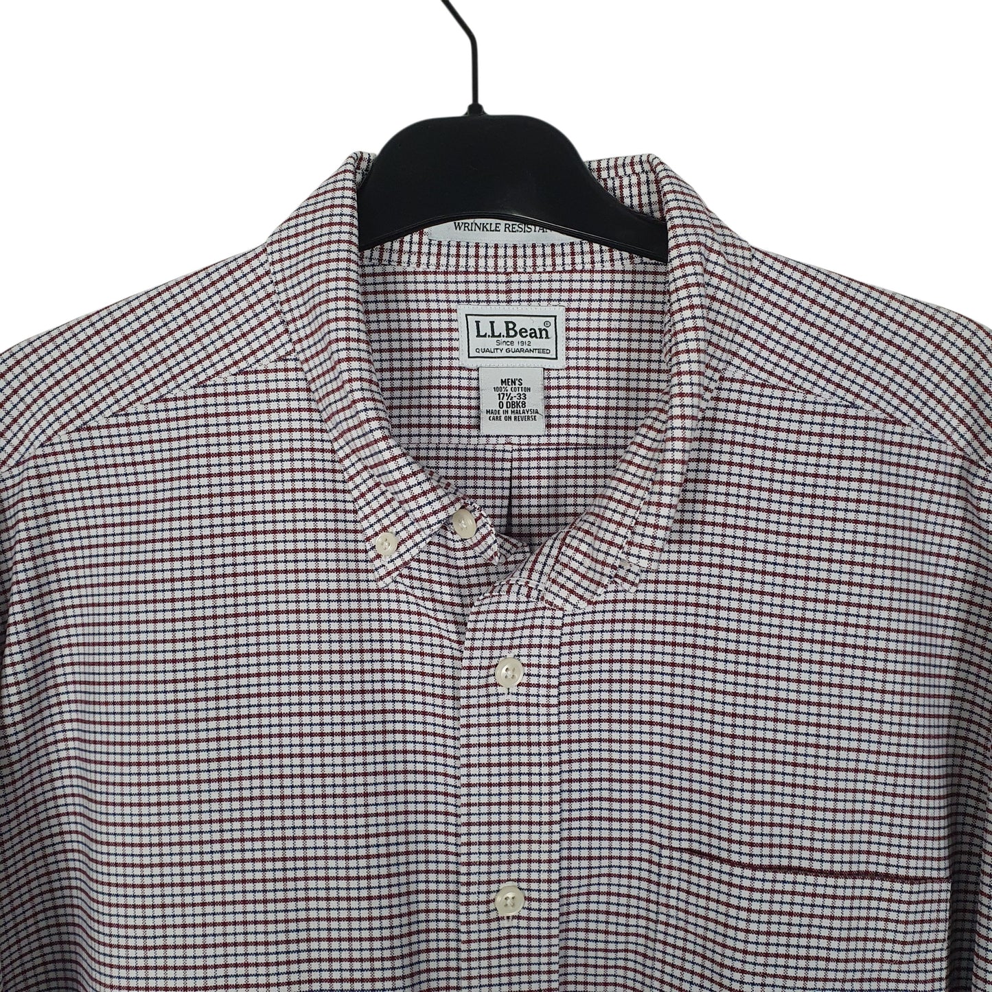 Mens Burgundy L.L.Bean   Shirt