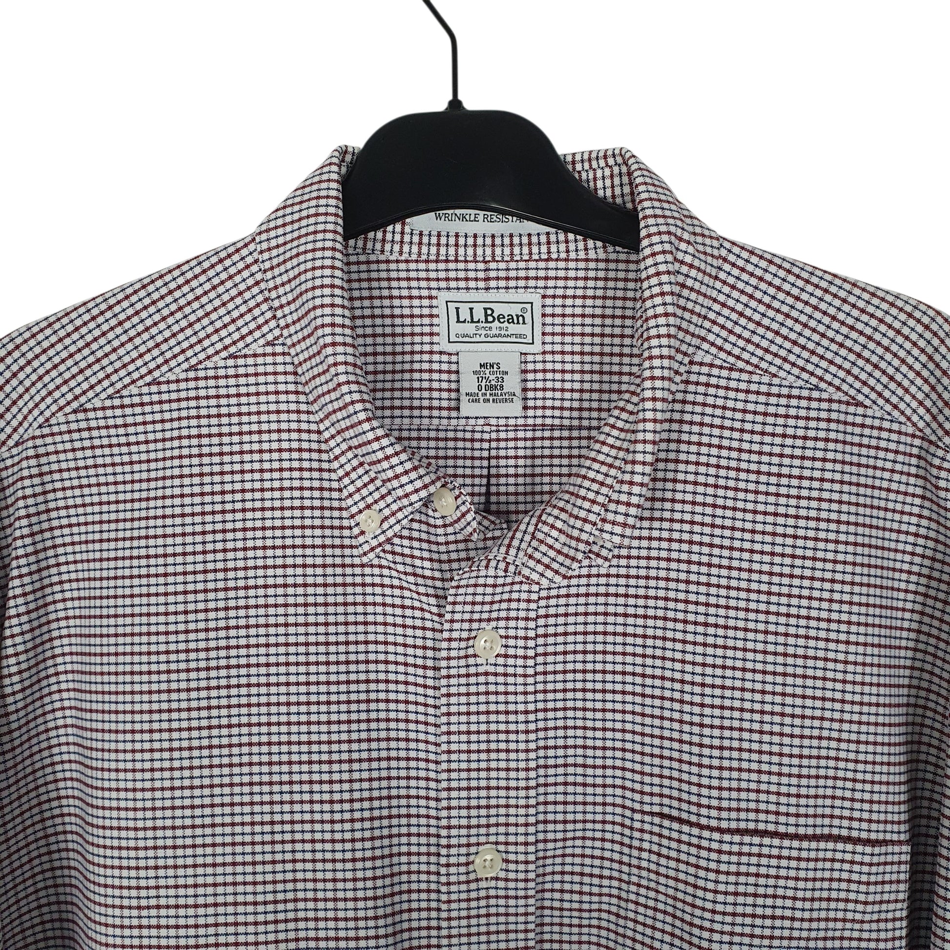 Mens Burgundy L.L.Bean   Shirt
