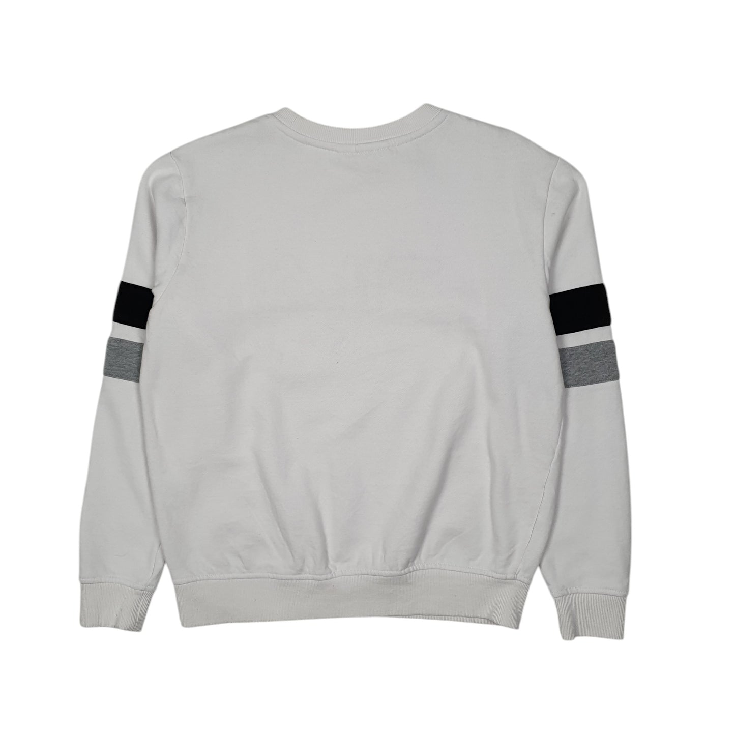 Womens White Fila  Crewneck Jumper