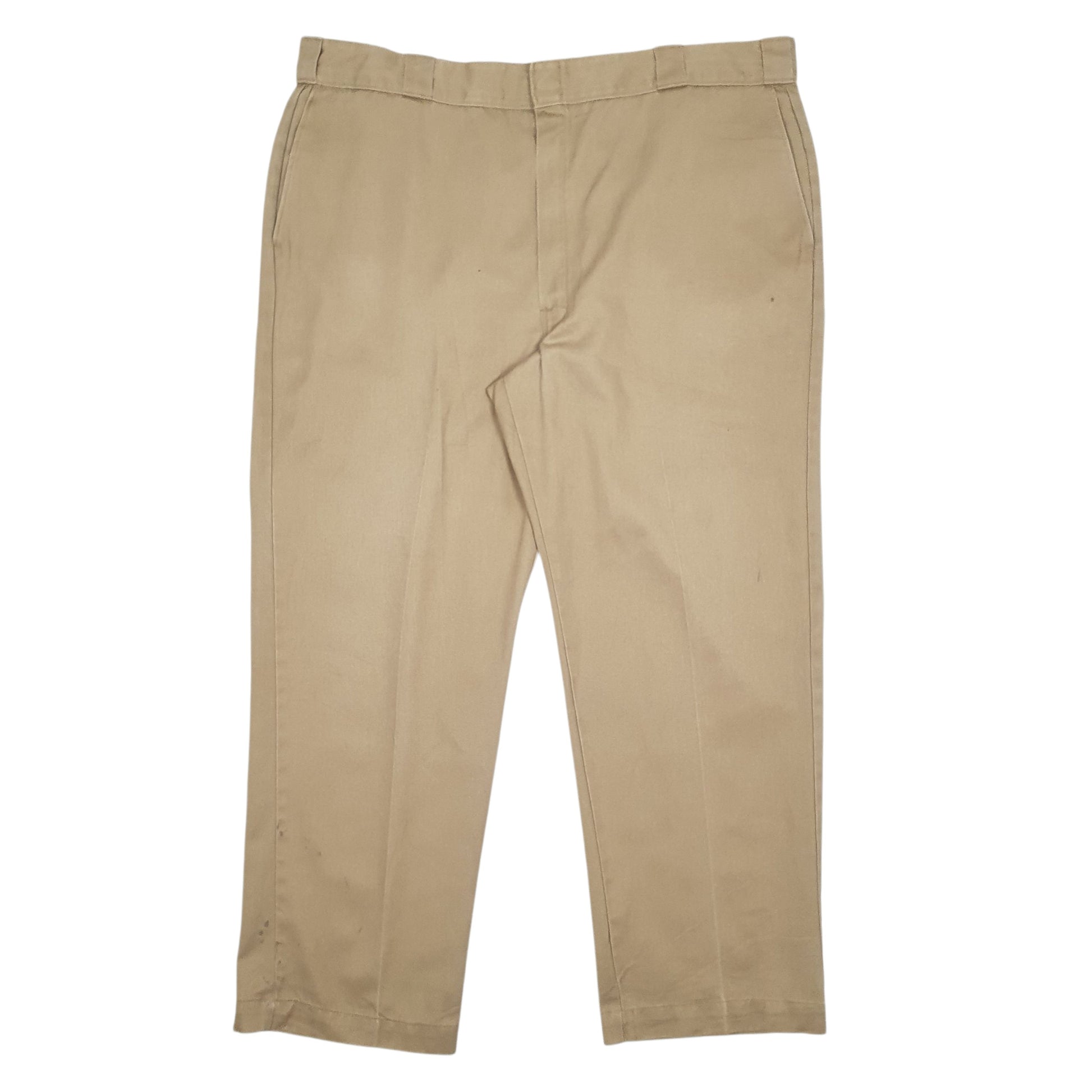 Mens Beige Dickies Workwear Chino Trousers