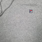 Mens Grey Fila  Hoodie Jumper