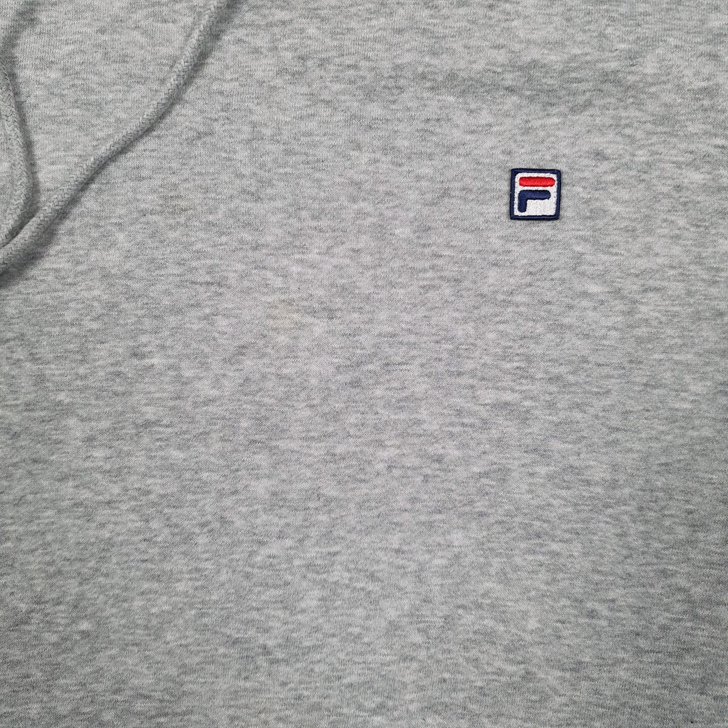 Mens Grey Fila  Hoodie Jumper