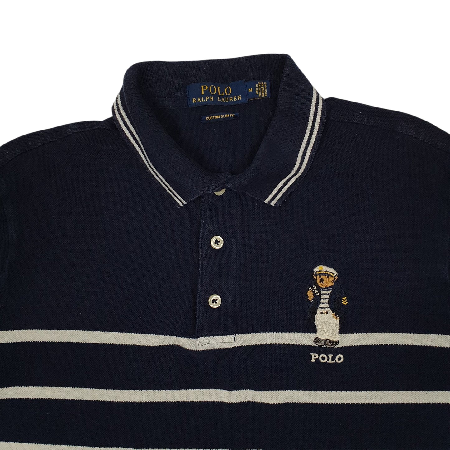 Mens Navy Polo Ralph Lauren Polo Bear Hoodie Polo Shirt