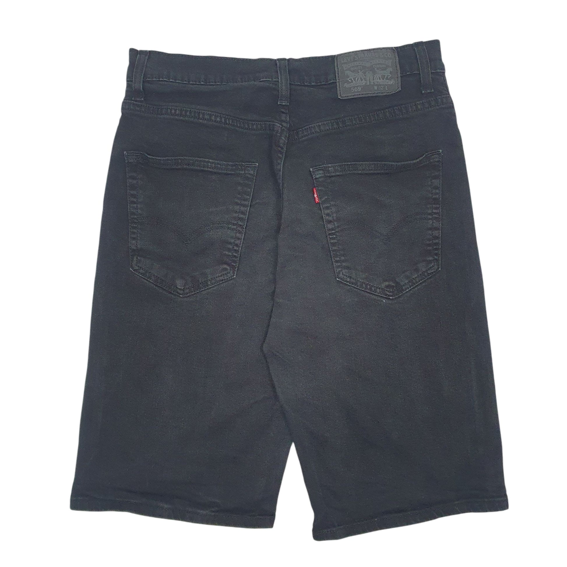 Mens Black Levis 569 Hoodie Shorts
