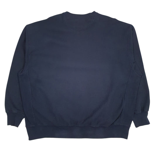 Mens Navy Champion Reverse Weave Crewneck Jumper