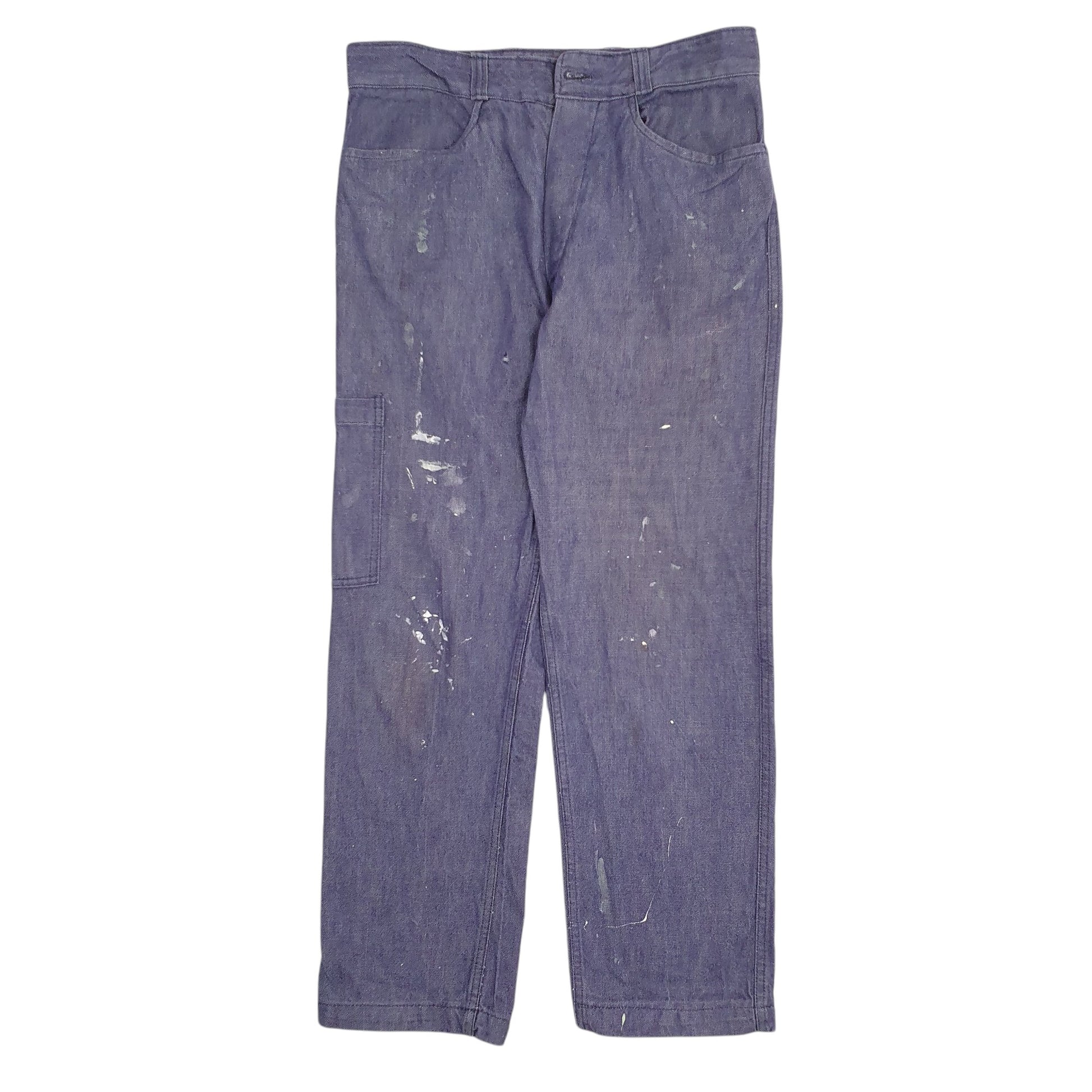 Mens Blue Unbranded Vintage French Workwear JeansW30 L28