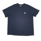 Mens Navy Carhartt TK4616-M Short Sleeve T Shirt