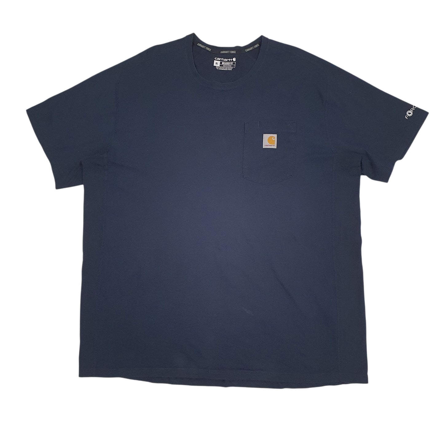 Mens Navy Carhartt TK4616-M Short Sleeve T Shirt