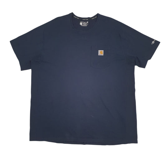 Mens Navy Carhartt TK4616-M Short Sleeve T Shirt