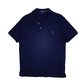 Mens Navy Polo Ralph Lauren Custom Slim Fit Short Sleeve Polo Shirt
