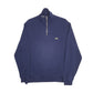 Mens Navy Lacoste  Quarter Zip Jumper