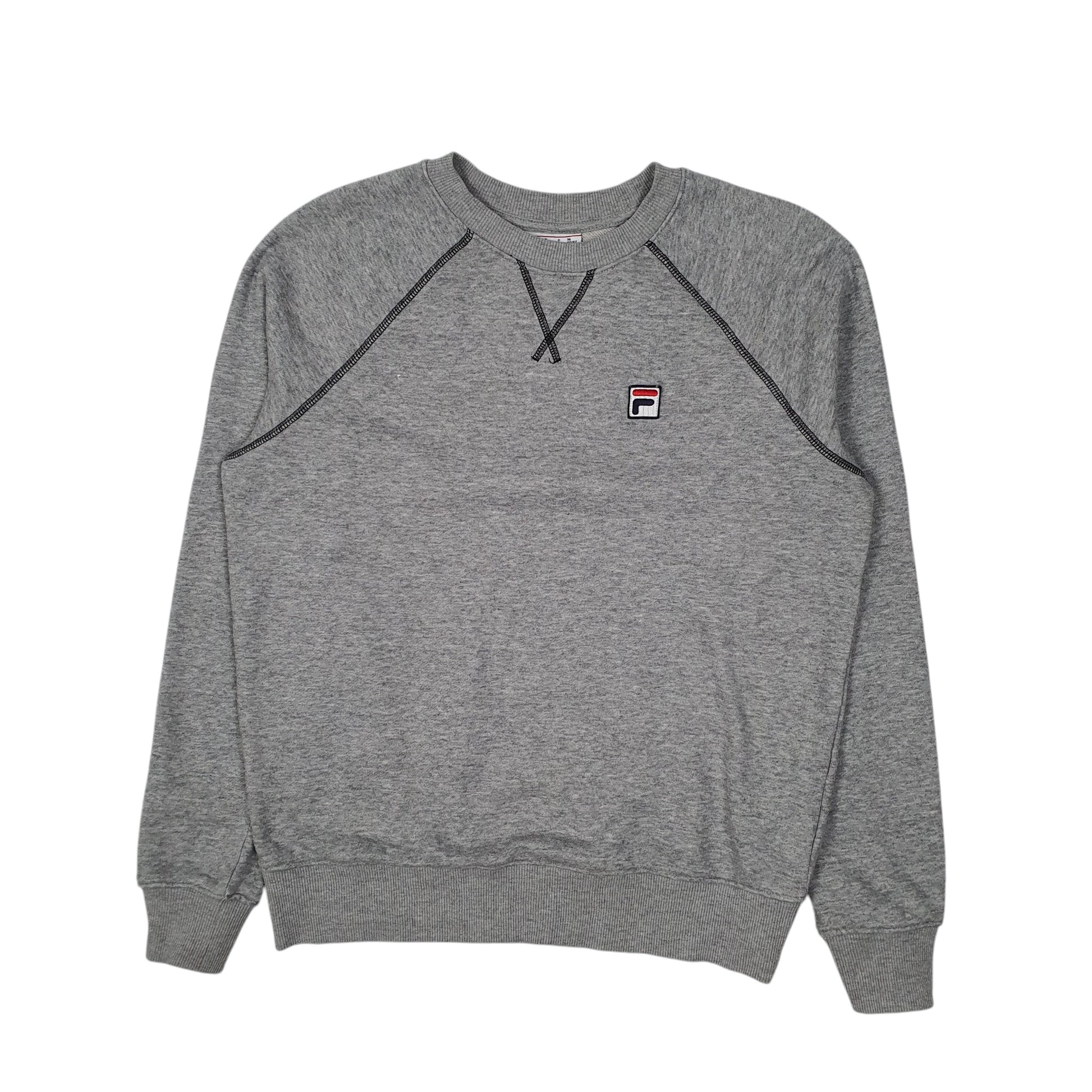 Womens Grey Fila  Crewneck Jumper