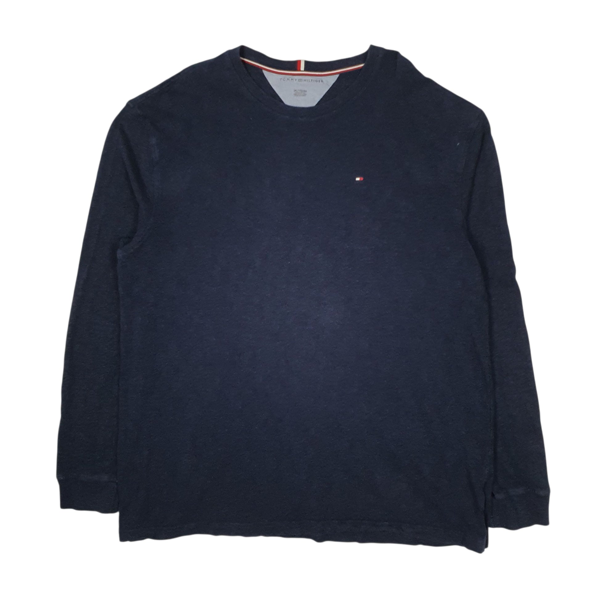 Mens Navy Tommy Hilfiger  Crewneck Jumper