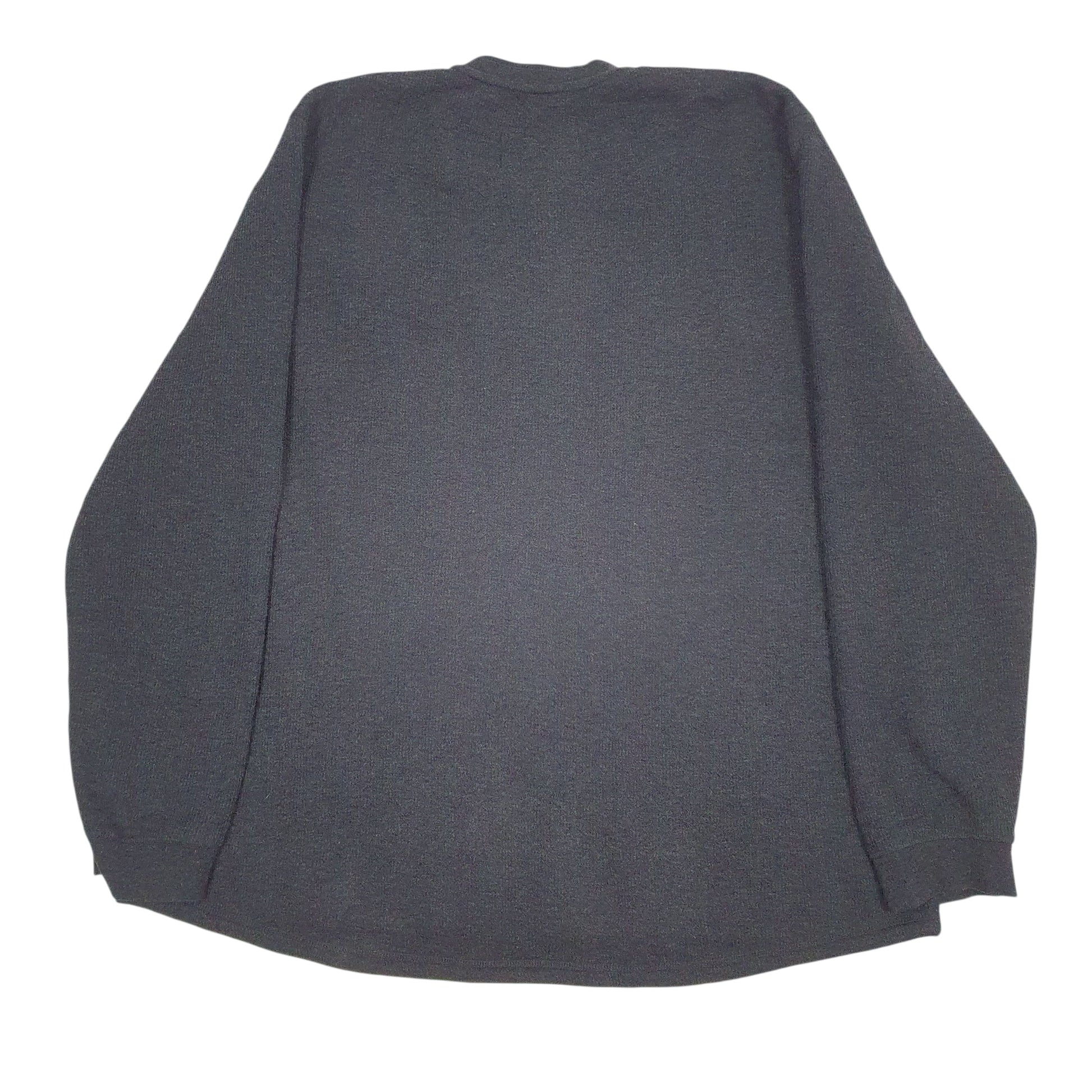 Mens Grey Lee Sherpa Lined Quarter Zip Jumper