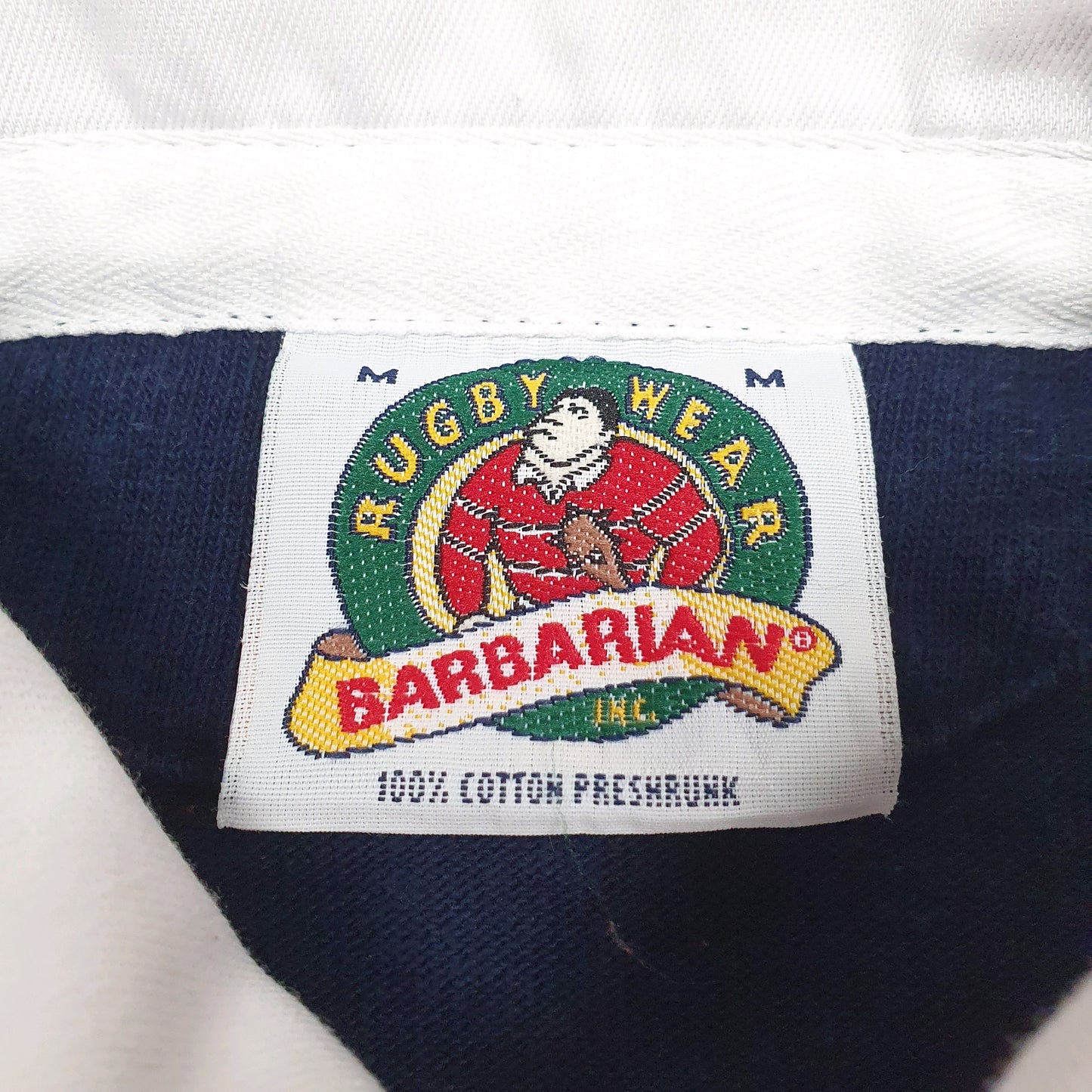 Mens Navy Barbarian Syracuse  Polo Shirt