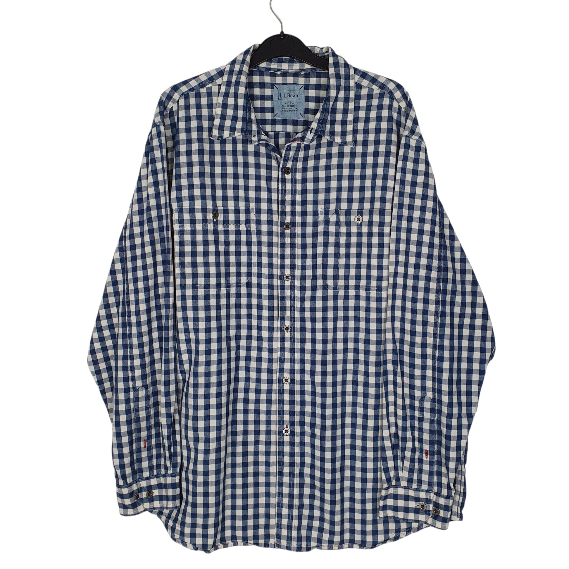 Mens Navy L.L.Bean  Long Sleeve Shirt