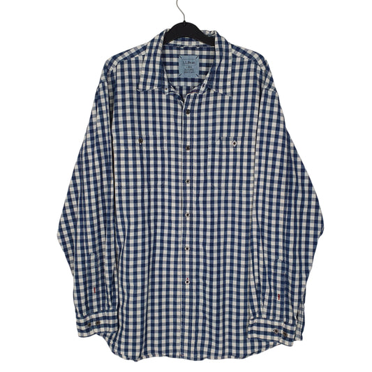 Mens Navy L.L.Bean  Long Sleeve Shirt