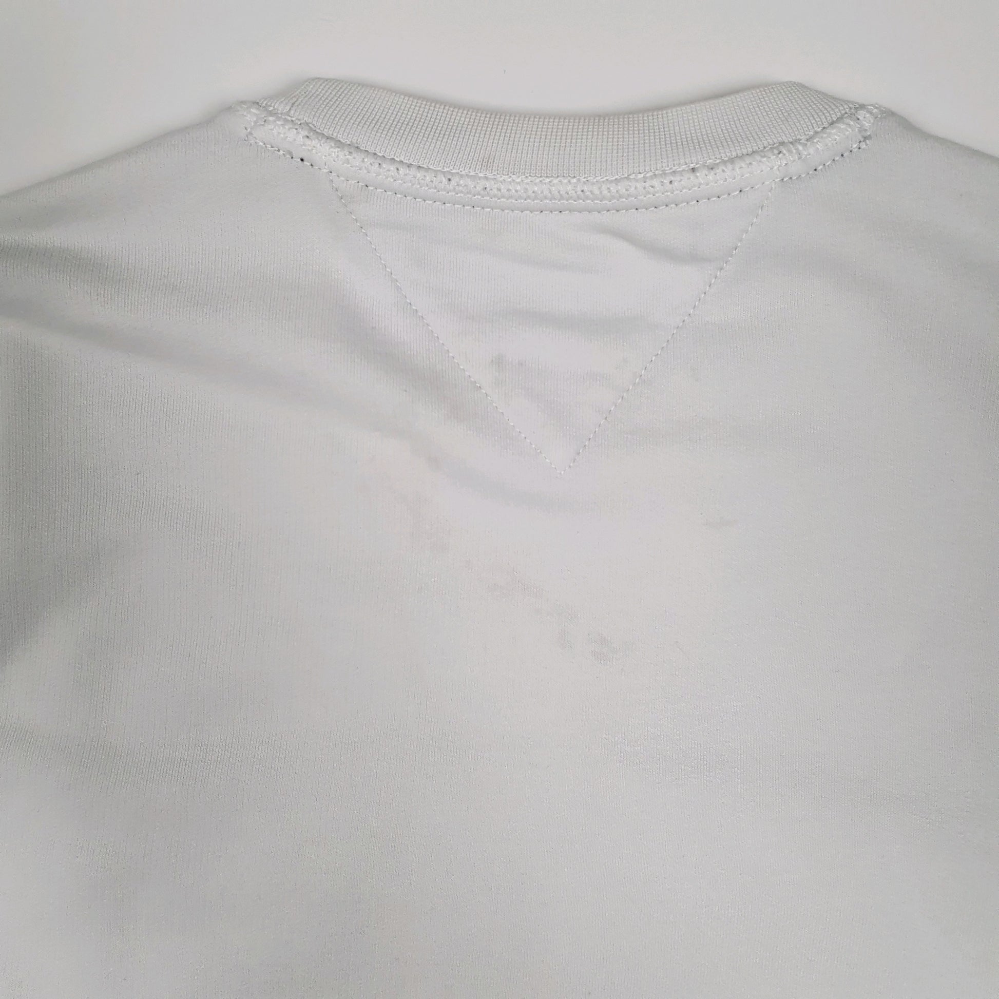 Mens White Tommy Hilfiger  Crewneck Jumper