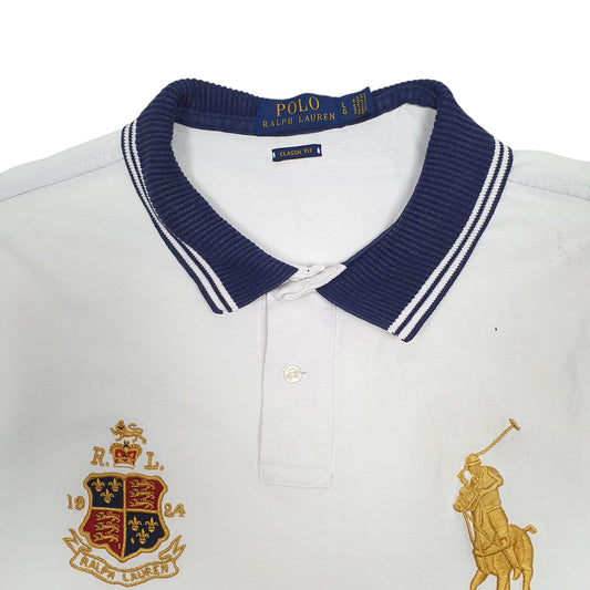 Mens White Polo Ralph Lauren   Polo Shirt