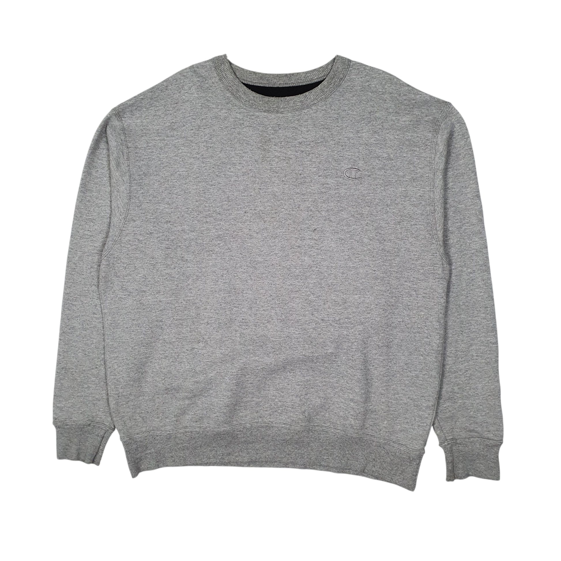 Mens Grey Champion  Crewneck Jumper