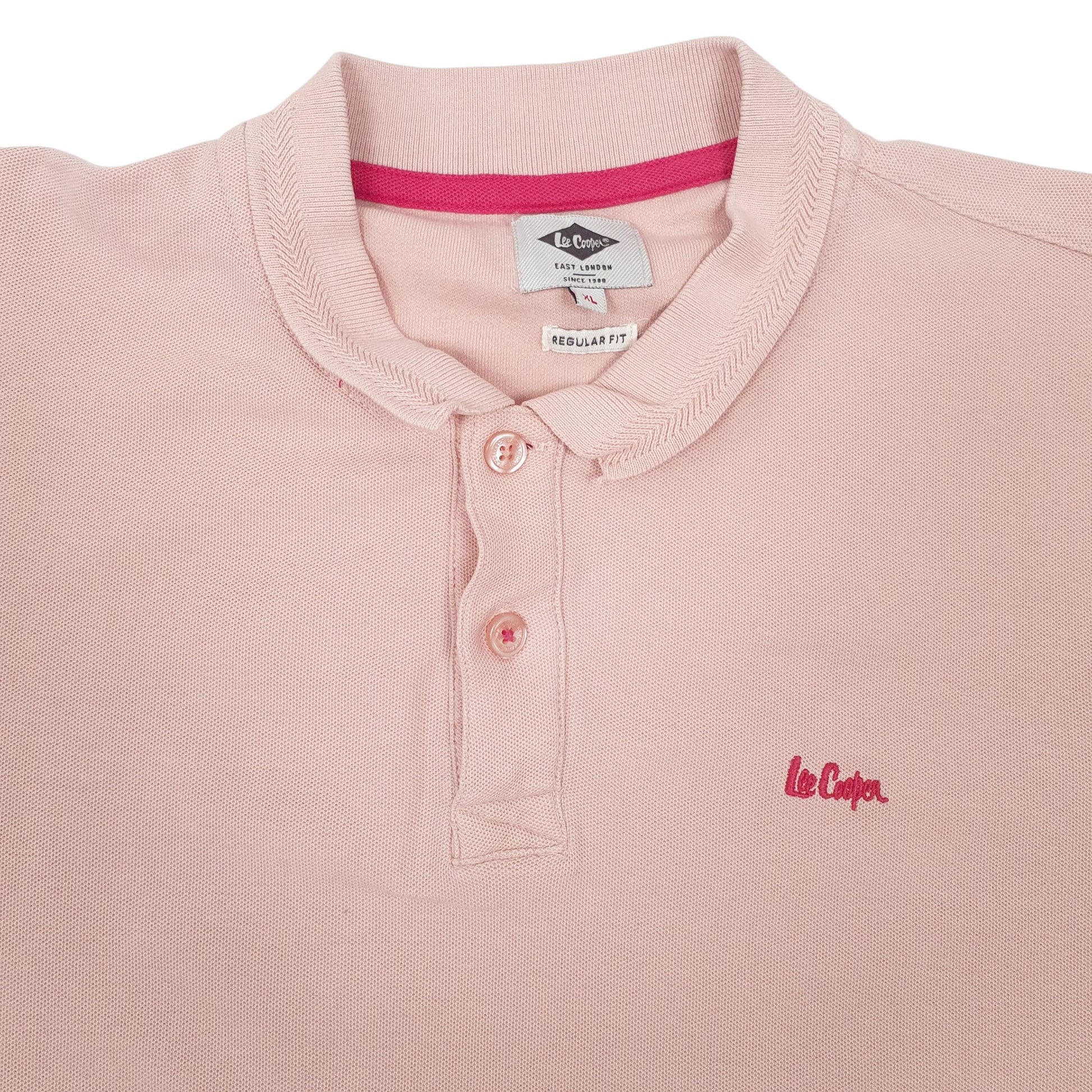 Womens Pink Lee Cooper   Polo Shirt