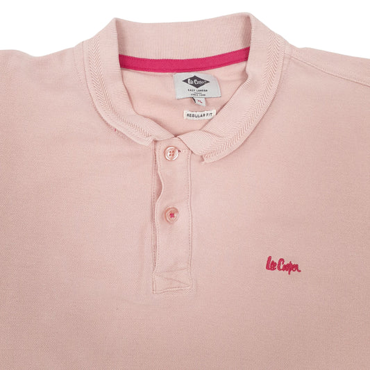 Womens Pink Lee Cooper   Polo Shirt