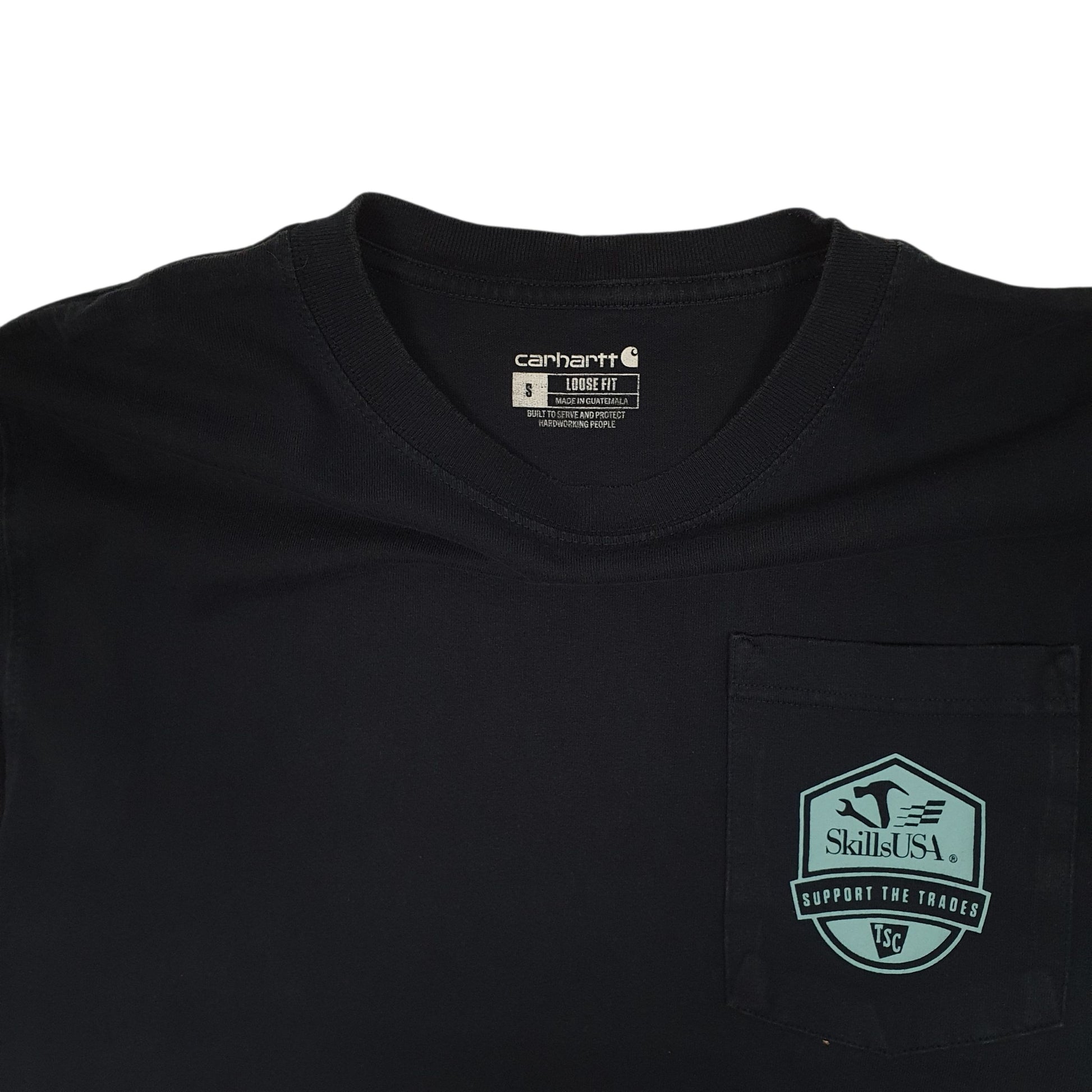 Mens Navy Carhartt   T Shirt