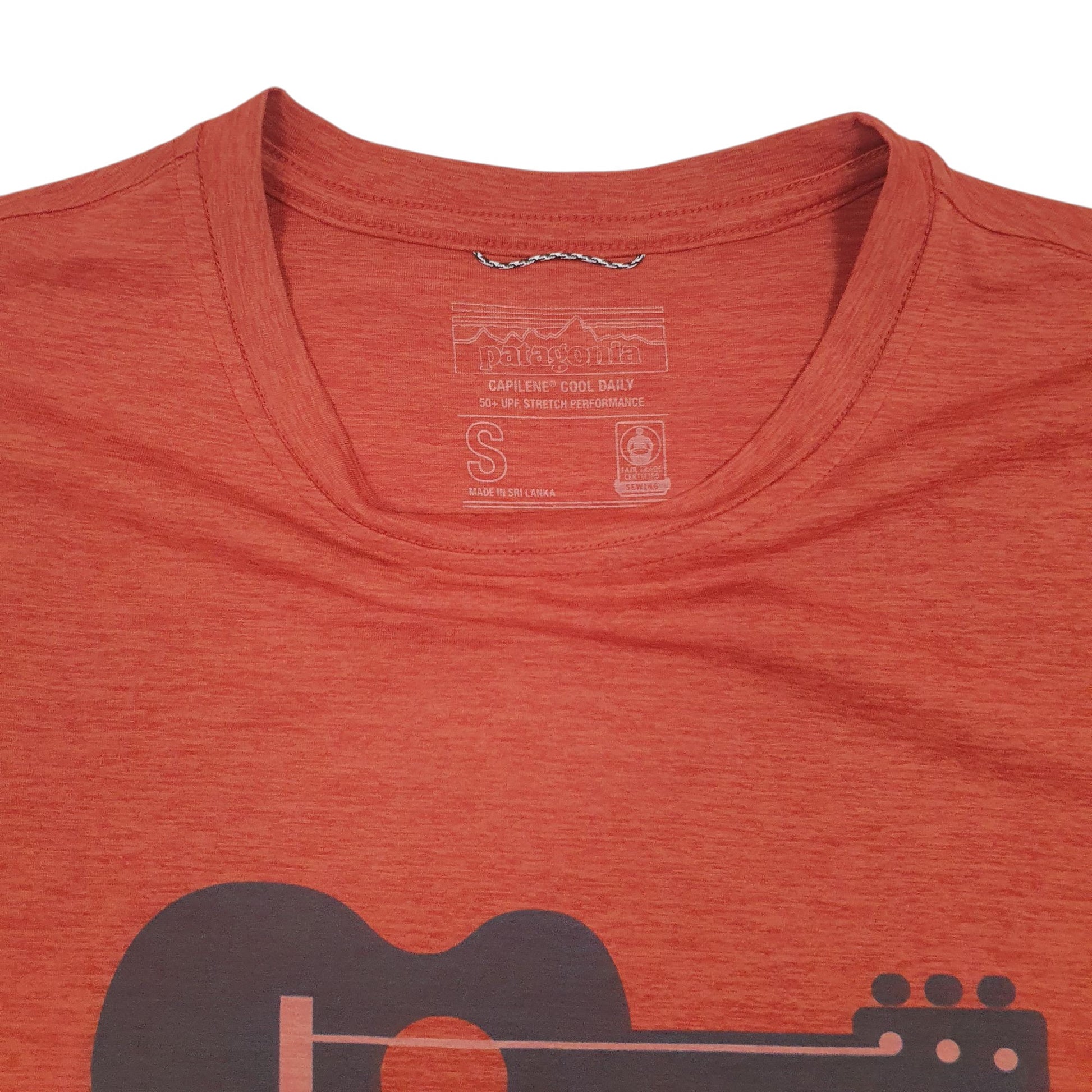 Mens Orange Patagonia Capilene  T Shirt